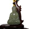 2.4" China Certified Nature Hetian Nephrite Jade Blessing tathagata Hand Carved Necklace Pendant 7464 view 1