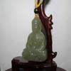 2.4" China Certified Nature Hetian Nephrite Jade Blessing tathagata Hand Carved Necklace Pendant 7464 view 3