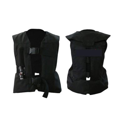 YXYECEIPENO Riding Airbag Suit Fall-Resistant Equestrian Airbag Vest Mechanical Trigger Airbag, with Guard Plate On The Back Best Equestrian Riding Gift (C02 Cylinders are Not Delivered)
