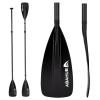 Abahub 1 x 4 Section Carbon SUP Paddle/Kayak Oar, Adjustable Stand up Paddleboard Paddles, Lightweight Carbon Shaft Black Plastic Blade view 1