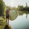 AQUAGLIDE Inflatable Stand Up Paddle Board with Premium SUP Accessories - Backpack, 3-Piece Focus Leverlock Paddle, Fin, Leash, and Hand Pump - Cascade 10' ISUP, Multicolor view 4