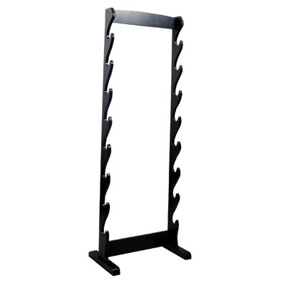SZCO 8 Sword Wooden Floor Stand  Sword Stand Display Rack for Martial Arts, Ninja, Katana, Medieval & Samurai Swords  Black Hardwood Katana Stand and Sword Holder with Hardware Included