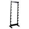SZCO 8 Sword Wooden Floor Stand  Sword Stand Display Rack for Martial Arts, Ninja, Katana, Medieval & Samurai Swords  Black Hardwood Katana Stand and Sword Holder with Hardware Included view 1
