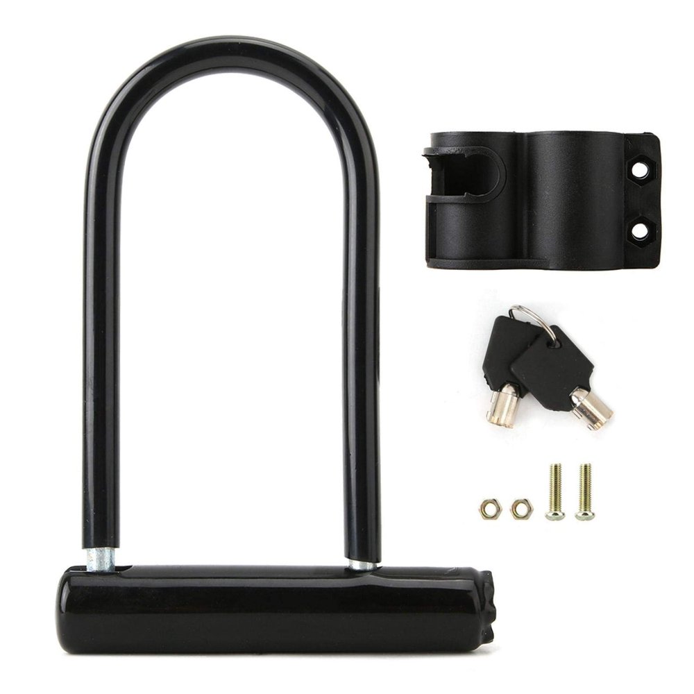WNSC Mountain Bike Lock Bike Anti-Theft Lock, Security U Lock U-Lock, Locks and Accessories for Scooters Anti Theft Motorcycle