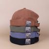 4UFIT Mens Visor-Less Cotton Skull Cap Retro Style Rolled Cuff Brimless Caps view 2
