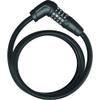 ABUS Cable Lock Tresor 6412C and SCLL Bracket, Combination Lock, Individually Adjustable, Steel Cable with Plastic Coating, ABUS Security Level 4 view 1
