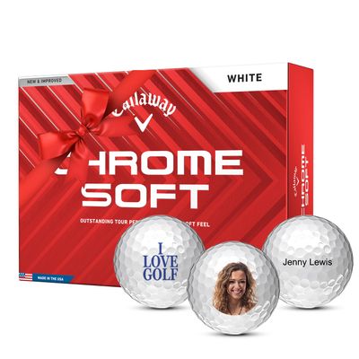 Callaway Chrome Soft Custom Personalized Golf Balls (One Dozen)
