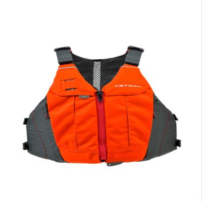 Astral, E-Linda Womens PFD, Versatile Life Jacket for Kayaking, Touring, Fishing, Fire Orange, Large-X-Large