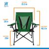 Kijaro Enjoy Versatile Folding Sports, Outdoor, Lawn Chair, Supports Up to 400lbs, Jasper Green view 3