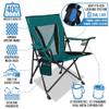 Kijaro Enjoy Versatile Folding Sports, Outdoor, Lawn Chair, Supports Up to 400lbs, Jasper Green view 4