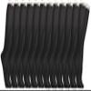 Yacht & Smith 12 Pairs Of Womens Knee High 100% Cotton Socks, With Lace Trim Top, Black view 1
