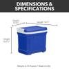Igloo 12-16 Qt Profile Hardsided Insulated Lunch Cooler, 16 Qt Blue view 2