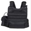 Tactical PALS Molle Airsoft Paintball Vest with Side Cummerbund, Mil Spec 1000D Modular w/Triple Mag Pouch, IFAK (Black) view 3