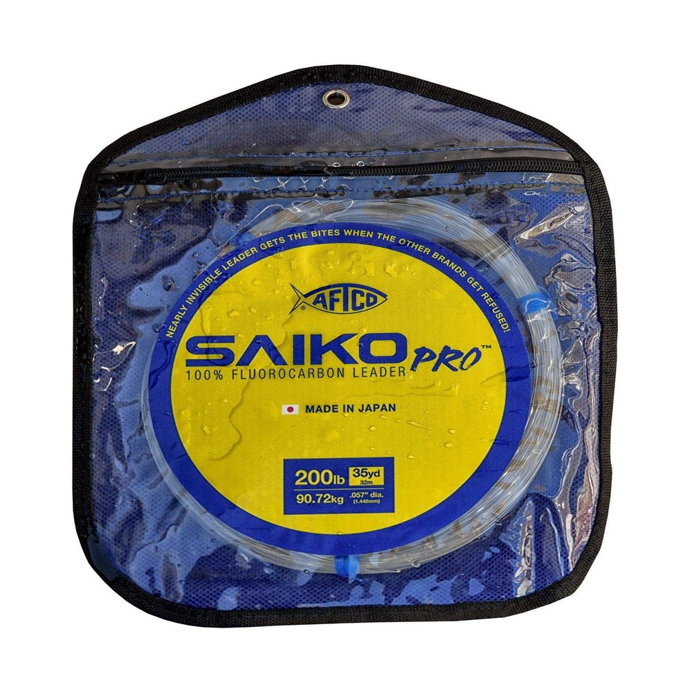 AFTCO Saiko Pro 35 Yard Flourocarbon Leader - Clear 220lb