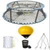 KUFA Sports Vinyl Coated Heavy Duty Tower Style Prawn Trap with 400' Rope, Yellow Float, Vented Bait Jar & Harness Combo (CT130+PAM389+HA5) view 1