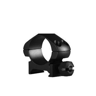 Hawke Sport Optics 23000 1 in. Precision Steel Rings Weaver Low with Nut, Black - 2 Piece