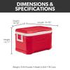 Igloo Red Profile II 50 Chest view 2