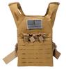 Cadet 2.0 Childrens Tactical Airsoft Paintball Kids Vest, Free US Flag Patch, Mil Spec PALS Laser cut Molle Modular w/Mag Pouches (Brown) view 1