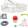 KUFA Sports 30"x12" Stainless Steel Crab Trap & Accessories Combo (CT120+CAQ3E+ZIN) view 1