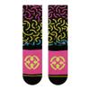 MERGE4 Natas Kaupas Macaroni Style Large Crew Socks for Men and Women Purple Yellow Blue Pasta view 4