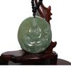 2" China Certified Nature Hetian Nephrite Jade Blessing Kwan-yin Hand Carved Necklace Pendant 0078 view 1