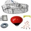 KUFA Sports 30" Vinyl Coated Steel Wire Crab Trap & Accessories Combo (CT110+CA30QE) view 1