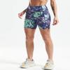 CADMUS High Waist Tummy Control Compression Shorts for Women Fitness Workout Running Shorts with Pockets, 23# Navy Pink, Pack of 1, 2XL view 2
