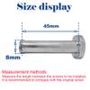 Hex Lock Male and Female Front Rear kids Scooter Parts M8 Screws for 2-3-4-Wheel Kick Scooters Axles Repair tools (45 * 8mm) view 2