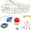 KUFA Sports 30"x12" Stainless Steel Crab Trap & Accessories Combo (CT120+CAL14+ZIN) view 1