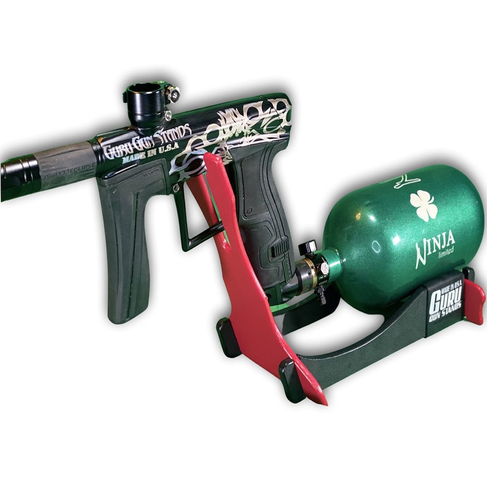 Guru Gun Stands Micro Paintball Gun Stand (Red)