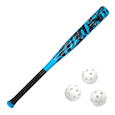 Ortiz34 Bat & Ball Set - Graffiti Plastic Bat & Ball Homerun Set- David Ortiz Backyard Baseball Set for Youth, Kids, Teenagers, Adults (Bat & Ball Set, Blue)