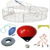KUFA Sports 30"x12" Stainless Steel Crab Trap & Accessories Combo (CT120+CA30Q4+ZIN) view 1