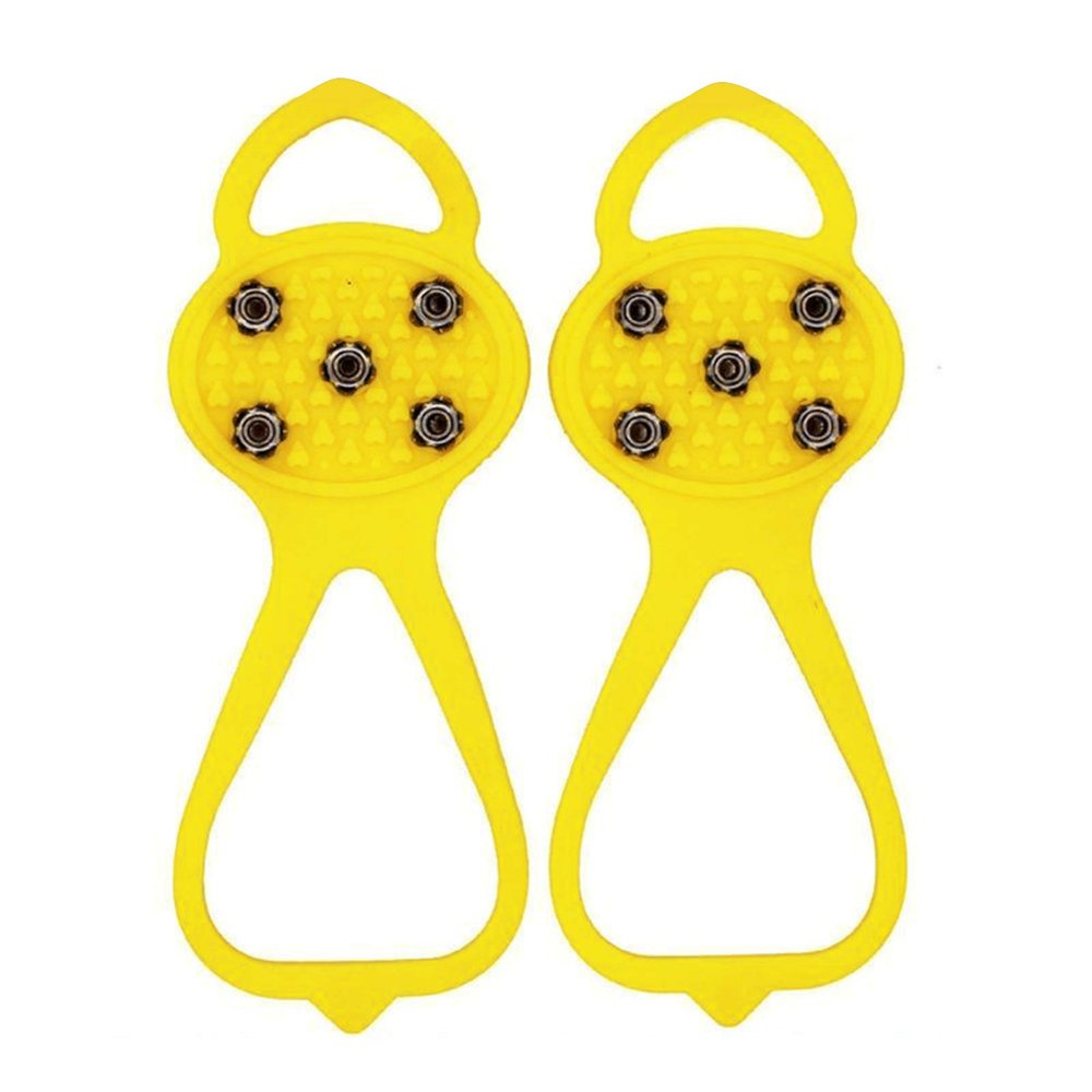 VALINK Universal Non-Slip Gripper Spikes Anti-Slip Over Shoe Durable Cleats with Good Elasticity Easy to Pull On or Take Off
