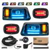 10L0L 2023 New Upgraded Golf Cart Light Kit for Yamaha G14 G16 G19 G22, Headlight Taillight W/Turn Signal Switch, Horn, Low High Beam, Blinker & Brake Light, Daytime Running Lamp view 1