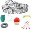 KUFA Sports 30"x12"(H) Vinyl Coated Steel Wire Crab Trap & Accessories Combo (CT110+CAQ17) view 1