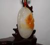 2.4" China Certified Nature Yellow Dragon Jade Lucky Bee Hand Carved Necklace Pendants 2368 view 2