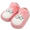 ADESIGNSTORE Pink Bunny Baby Girls Slippers Socks - Stay-on Moccasins Toddler Floor Shoes - First Walker House Shoes - One Size Cute home Knit Socks for baby Girl view 1