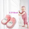 ADESIGNSTORE Pink Bunny Baby Girls Slippers Socks - Stay-on Moccasins Toddler Floor Shoes - First Walker House Shoes - One Size Cute home Knit Socks for baby Girl view 3
