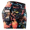 CADMUS High Waist Tummy Control Compression Shorts for Women Fitness Workout Running Shorts with Pockets, 23# Orang Black, Pack of 1, M view 1