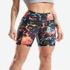 CADMUS High Waist Tummy Control Compression Shorts for Women Fitness Workout Running Shorts with Pockets, 23# Orang Black, Pack of 1, M view 4