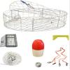 KUFA Sports 30"x12" Stainless Steel Crab Trap & Accessories Combo (CT120+CAS1E+ZIN) view 1
