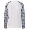 BASSDASH UPF 50 Fishing Tee for Men Camo Long Sleeve Shirt Quick Dry Sweatshirts (White/Grey Hexagonal Scales, XL) view 2