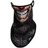 Obacle Bandana Face Mask with Ear Loops Neck Gaiter Face Mask Scarf Face Cover for Men Women (Skull White Teeth Red Nose) view 1