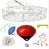 KUFA Sports 30"x12" Stainless Steel Crab Trap & Accessories Combo (CT120+CA30M4+ZIN) view 1