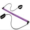 qiuqiu Pilates Resistance Band, Portable Yoga Exercise Pilates Rod Long Resistance Band,Yoga Exercise Rod Chest Expander, Fitness Equipment for Body parsimonious-Purple view 1