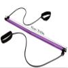 qiuqiu Pilates Resistance Band, Portable Yoga Exercise Pilates Rod Long Resistance Band,Yoga Exercise Rod Chest Expander, Fitness Equipment for Body parsimonious-Purple view 2