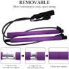 qiuqiu Pilates Resistance Band, Portable Yoga Exercise Pilates Rod Long Resistance Band,Yoga Exercise Rod Chest Expander, Fitness Equipment for Body parsimonious-Purple view 3