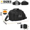 DBTAC Range Bag Small for 2X Pistol (Black) + Range Bag Large for 4+ Pistol (Black), Lockable Zipper, Durable Material, Compact Design view 4