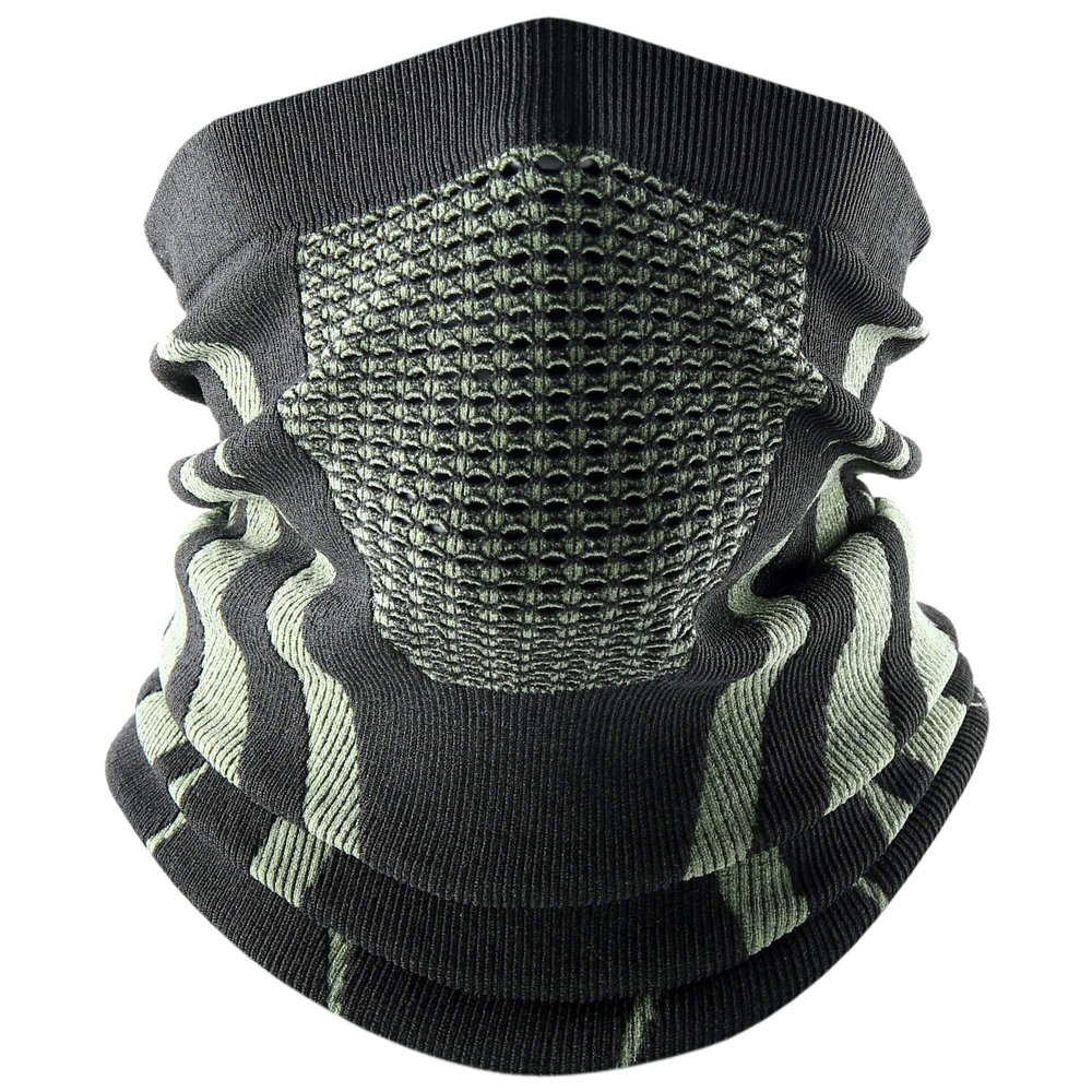 WTACTFUL Winter Neck Gaiter Neck Warmer Half Face Ski Mask Cover Shield for Cold Weather Windproof Tube Bandana Balaclava for Running Skiing Hunting Snowboarding Cycling Motorcycle Riding Green