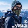WTACTFUL Winter Neck Gaiter Neck Warmer Half Face Ski Mask Cover Shield for Cold Weather Windproof Tube Bandana Balaclava for Running Skiing Hunting Snowboarding Cycling Motorcycle Riding Green view 2